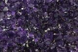 Dark Purple Amethyst Geode On Metal Stand - Uruguay #99895-2